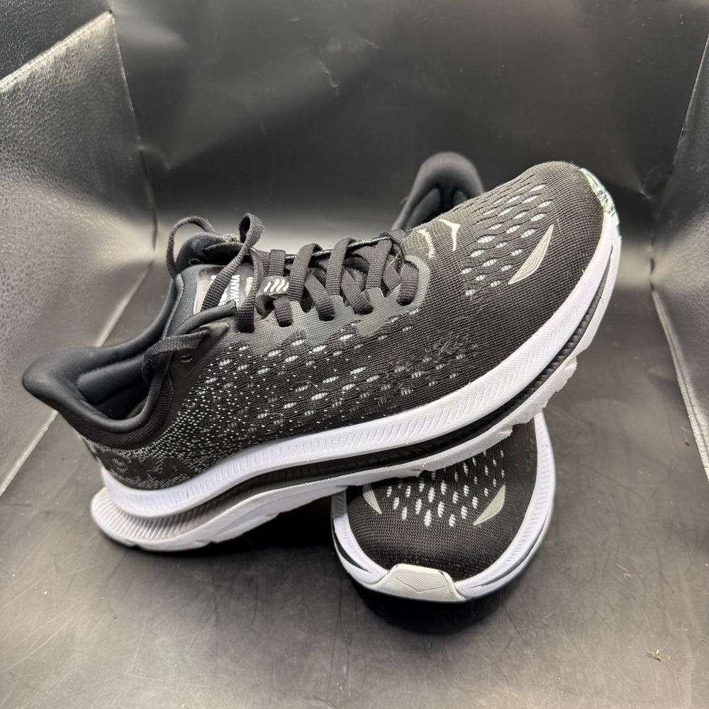 Hoka Black and White Athletic Shoes women’s size 8.5.